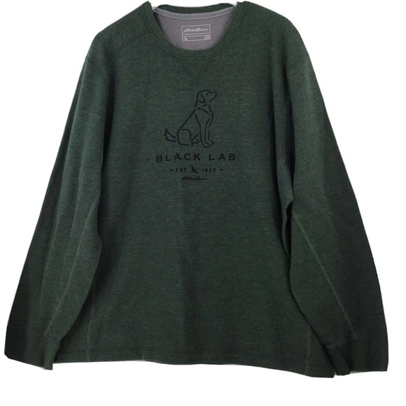 Eddie Bauer Other - Eddie Bauer Mens 2XL Black Lab Thermal Long Sleeve Shirt Green Long Sleeve